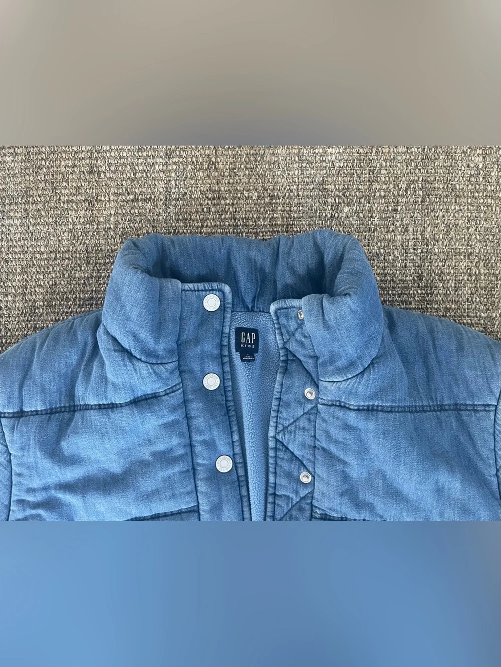 Fleece Lined Gap Denim Jacket